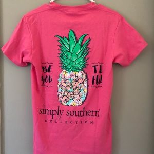 Simply Southern “be you tiful” pineapple shirt